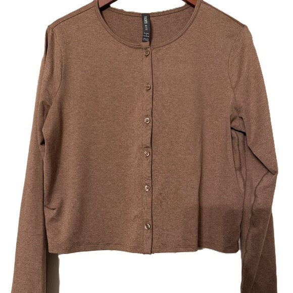 Vuori Halo Cardigan Women’s XL – Nutmeg Heather DreamKnit Ultra Soft Athleisure - Picture 4 of 10